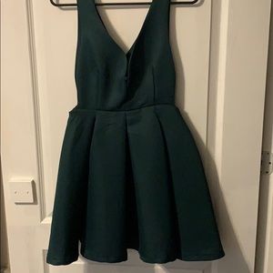 Never worn emerald green dress